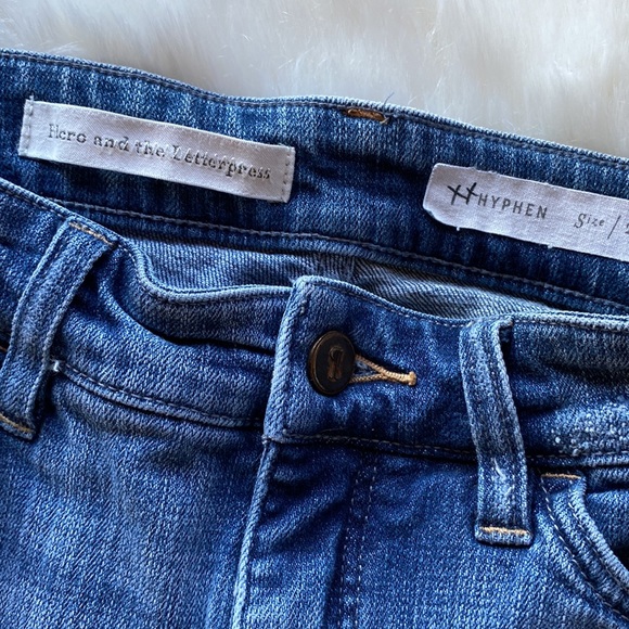 PILCRO AND THE LETTERPRESS WOMENS SUPER CUTE PATCH JEANS SIZE 25 INSEAM 27 - Picture 4 of 13